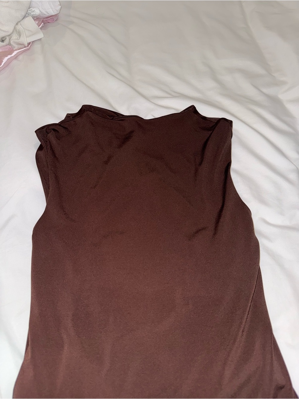H&M Chocolate Brown Ribbed Tank Top